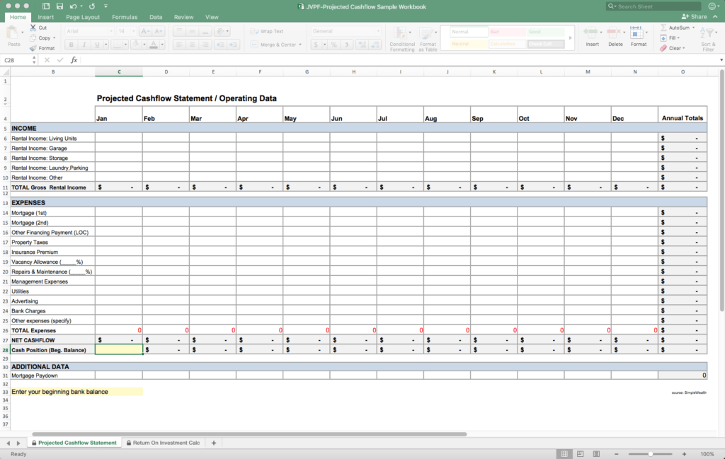 Real Estate Investment Spreadsheet 13